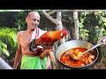 Grandpa cooking country chicken recipe  aja kitchen