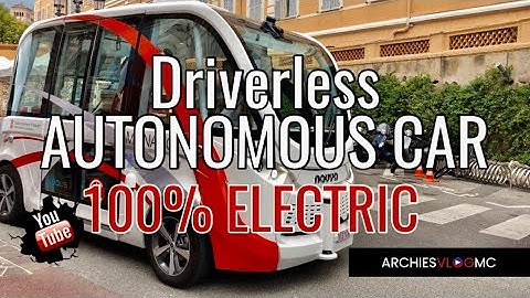 AUTONOMOUS DRIVERLESS SHUTTLE FIRST EVER IN MONACO 4kHD