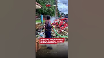 Sampah Menumpuk, Pemkot Tangsel Tutup Pakai Terpal