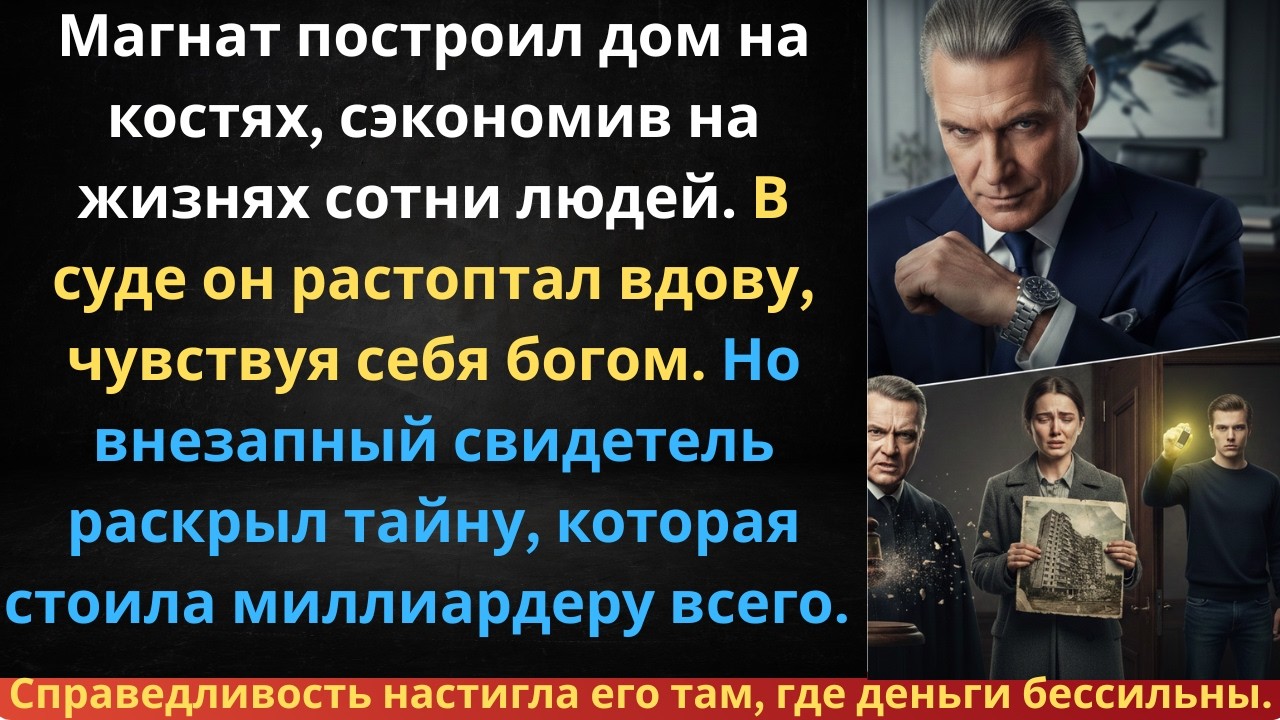 Миллиардер унизил вдову в суде. Его ждала месть сына!
