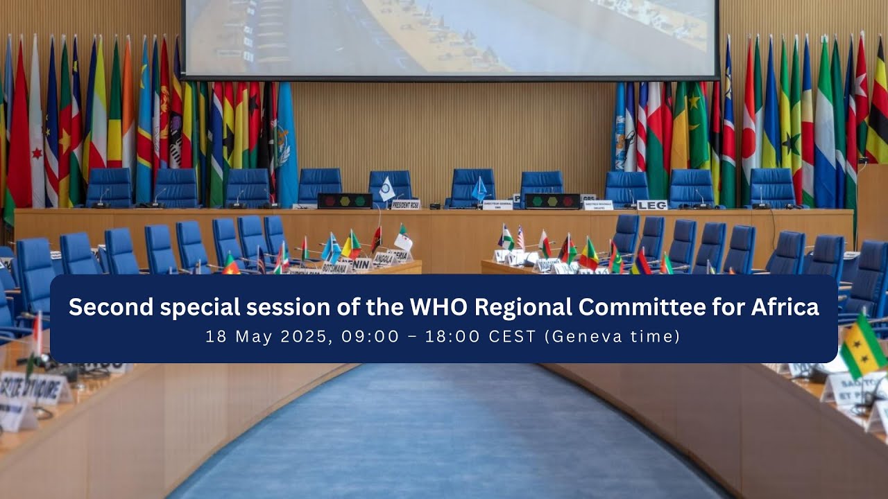 Second special session of the WHO Regional Committee for Africa - YouTube
