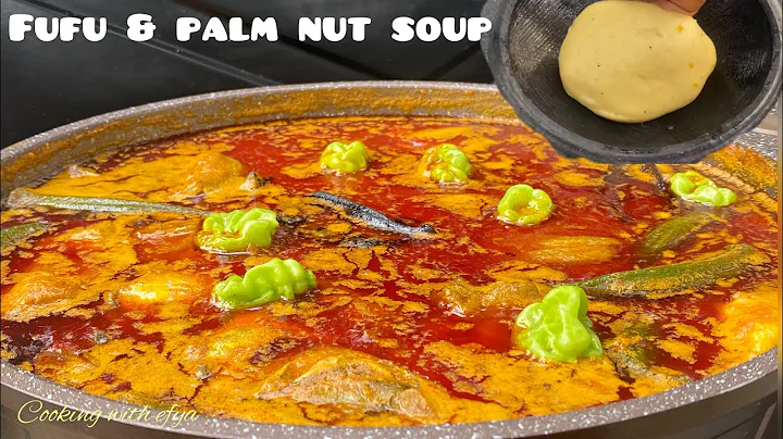 A new way to prepare DELICIOUS GHANAIAN PALM NUT SOUP | ASSORTED MEAT & FISH PALM NUT SOUP & FUFU