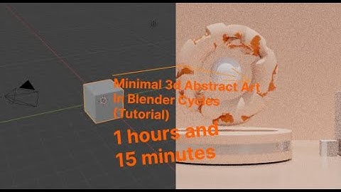 Minimal 3d Abstract Art In Blender Cycles