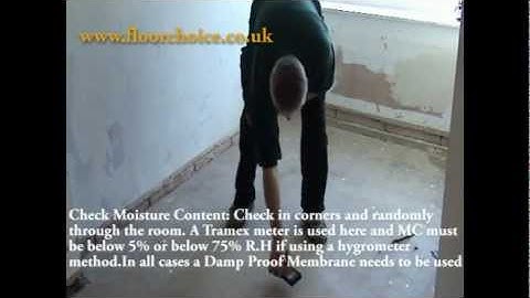 Engineered Wood Floor Installation - Moisture Check and Floor Level Check.m2v