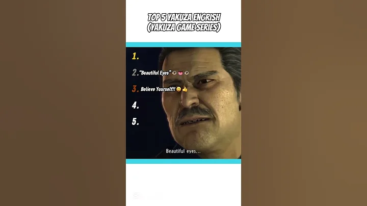 TOP 5 YAKUZA ENGRISH #yakuza #yakuza0 #yakuzameme #majima #majimagoro #kiryukazuma #kiryu #ranking
