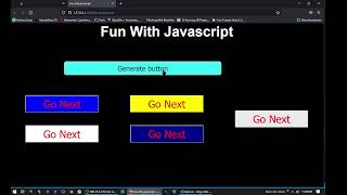 Fun With JavaScript Button with button generate html CSS and js