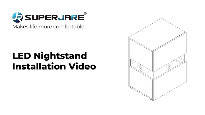 SUPERJARE LED Nightstand Installation Video
