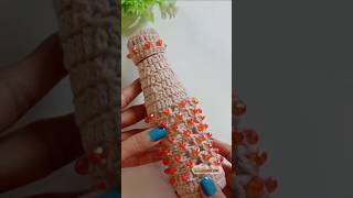 Beautiful Crochet Bottle Cover 🧶 || Crochet Project for beginners #crochet #bottle #cover #beginners