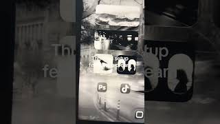 Black and white #dreamcore #ipad #homescreen #ios26 #widgets #wallpapers #nostalgic #glitchy