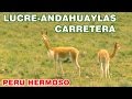 RUTA LUCRE - ANDAHUAYLAS - LAGUNA SUITOCOCCHA, CONDOR LLAMAS VICUÑAS