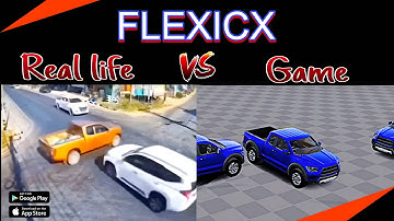 Real Life Crash vs Flexicx Game | Ultra Realistic Car Destruction!