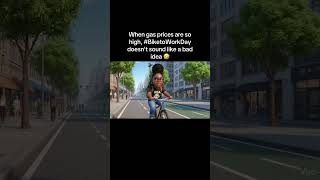 Gas prices = MO. 🤣 Pedaling = automatic reinforcement. #BikeToWork #teachers #bcba #rbt #adulting