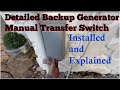 Affordable Generator Setup: Transfer Switch and Generator Inlet detailed install