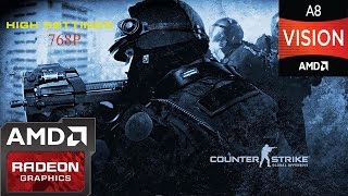 CS:GO(AMD A8-4500m + AMD Radeon HD 7640g + 7600m)