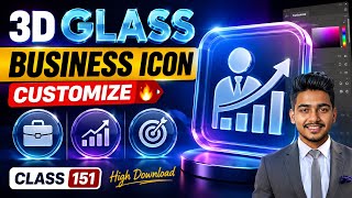 3D Glass Business Icon Customize 🔥 Class 151 screenshot 5