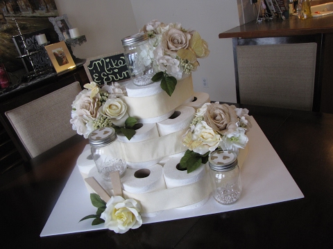 DIY Bridal Shower Cake