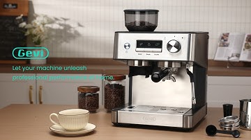 All New Gevi ECMI0-SS0A1 Espresso Machine With Grinder Coffee Maker | @gevihome