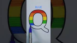 Make your kid learn rainbow colors with alphabet 'Q' 🌈