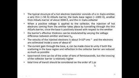 EC402NANOELECTRONICS-MODULE 6- Hot Electron Transistor