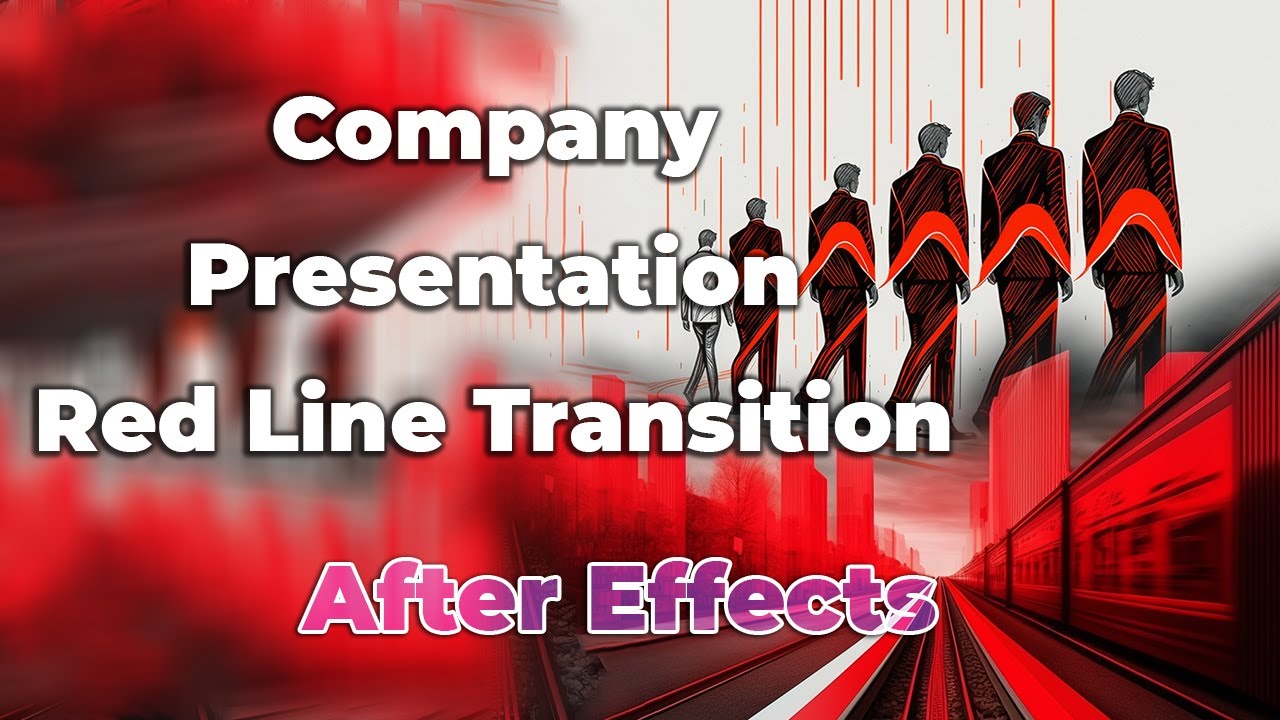 Company Presentation Red Line Transition Videohive