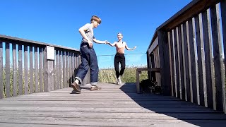 Social dancing in Lammassaari (Lindy Hop)