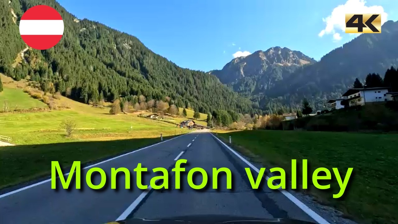 Autumn driving in Montafon valley in Austria | fall 2024 | 4K