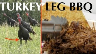 Most people throw away the legs and thighs of a wild turkey because
they are so tough. however, if you take little extra time to cook them
down, d...