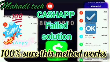 Cashapp failed problem solved update | cashapp failed fix | why cash app payment failed | cash app |