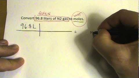 Liters To Moles Conversion: How to Convert Liters to Moles