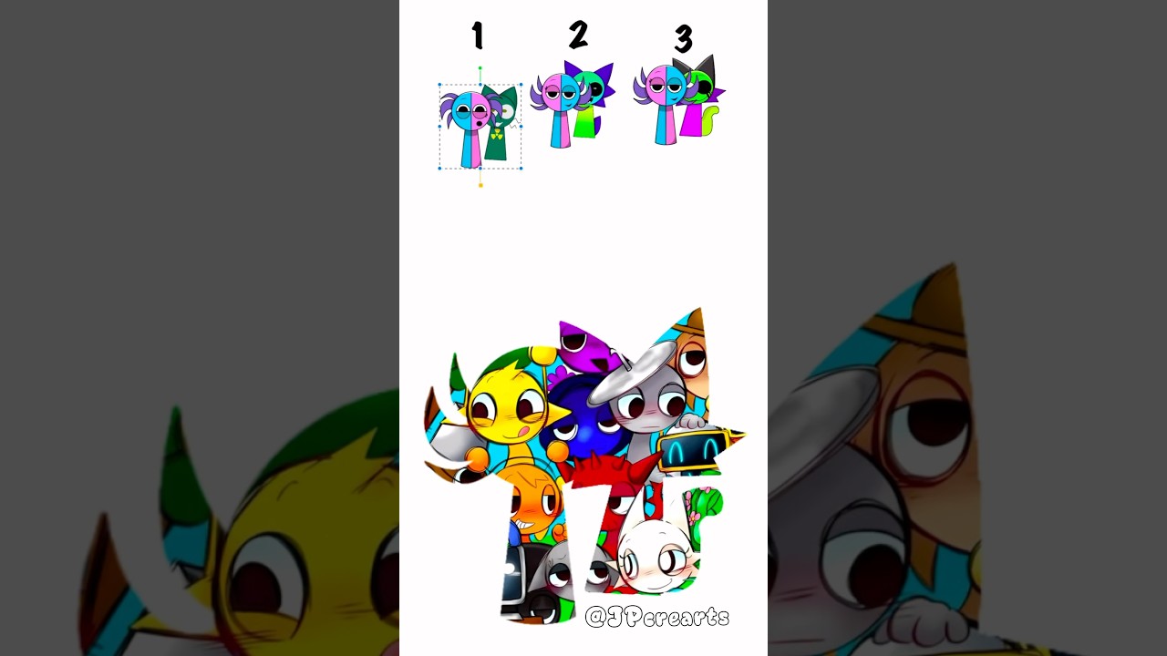 guess the hidden characters ..? 😱 😈  Sprunki Meet SemiHemi Phase 4 - 9 