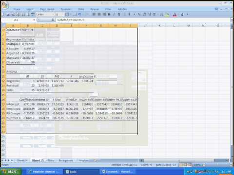 How to do Step wise regression in Excel   by Dr Berg