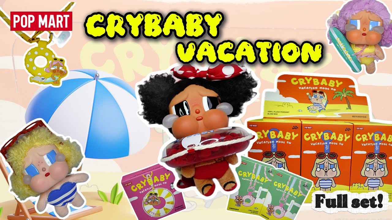 POPMART Crybaby Vacation Mode On | Full set Unboxing & Close-Up