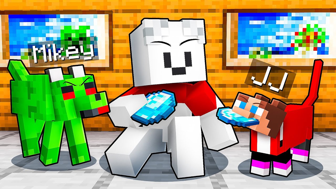 Джей-Джей и Майки стали питомцами в Minecraft — Maizen