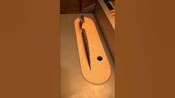 Zero clearance insert for a DeWalt DWE7485 table saw.