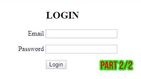 Login System using PHP with MYSQL Database with Source Code|Urdu and Hindi| Part 2/2 Muhammad Hashmi