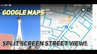 New Google Maps "Split Screen" Street View (Samsung Galaxy S21 / Android 11) screenshot 2