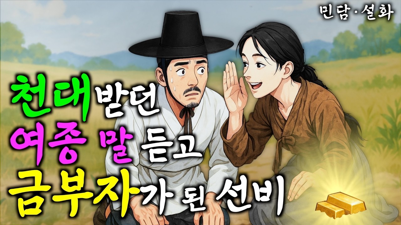 310. 까막눈 도련님을 장원 급제 시킨 여종의 정체 | 야담·민담·전설·설화·옛날이야기