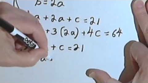 Solving 3x3 Systems of Equations, pt 2 070-10b