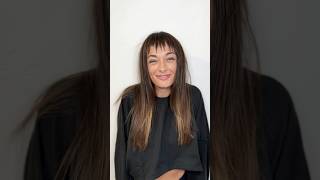 How do you like her Bangs and featured Airtouch Haircut Tutorial?