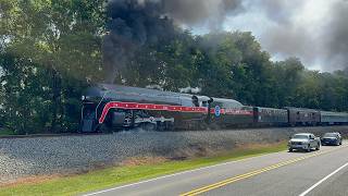 Norfolk & Western Class J No. 611 Steam Train Departing Louisa, VA (7/5/26)