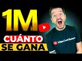  cunto paga youtube por 1 milln de visualizaciones increble