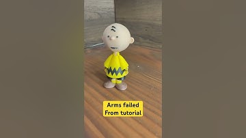 Good design, bad print #3dprinting #tinkercad #tutorial #peanutsgang  #charliebrown