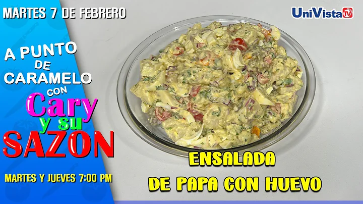 Deliciosa Ensalada de Papa con Huevos A Punto de C...