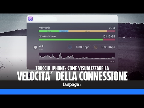 Visualizzare la velocità di rete (download e upload) in iPhone e iPad