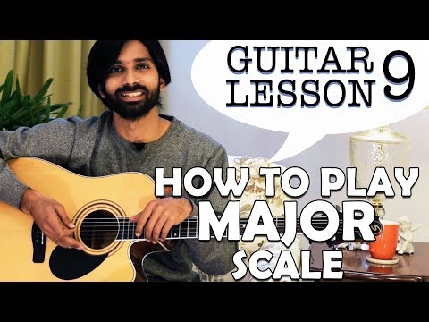 guitar-lessons-for-beginners-#9-|-how-to-play-major-scale-|-learn-guitar-at-home