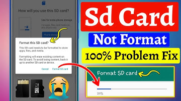 sd card format nahi ho raha hai kya kare | sd card format problem | sd card format 20% fix 100% sd