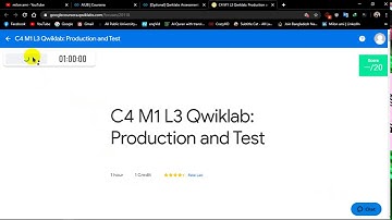 Production and Test II Week 1 II Coursera