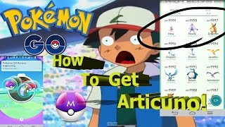 *MUST WATCH* POKEMON GO- How to get ARTICUNO!!!