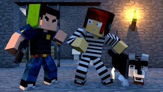 Policia e Ladrão  A FUGA DE PITOCO !!  Minecraft