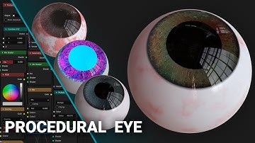 Procedural eye material (for Blender Cycles)